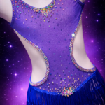 Body lycra e rete con frange taglia 34/36