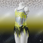 BODY lycra lurex animalier e rete taglia 32/34