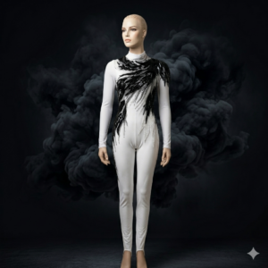 Tutina lycra bianca taglia 34/36
